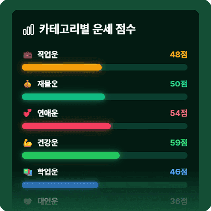 카테고리별 점수